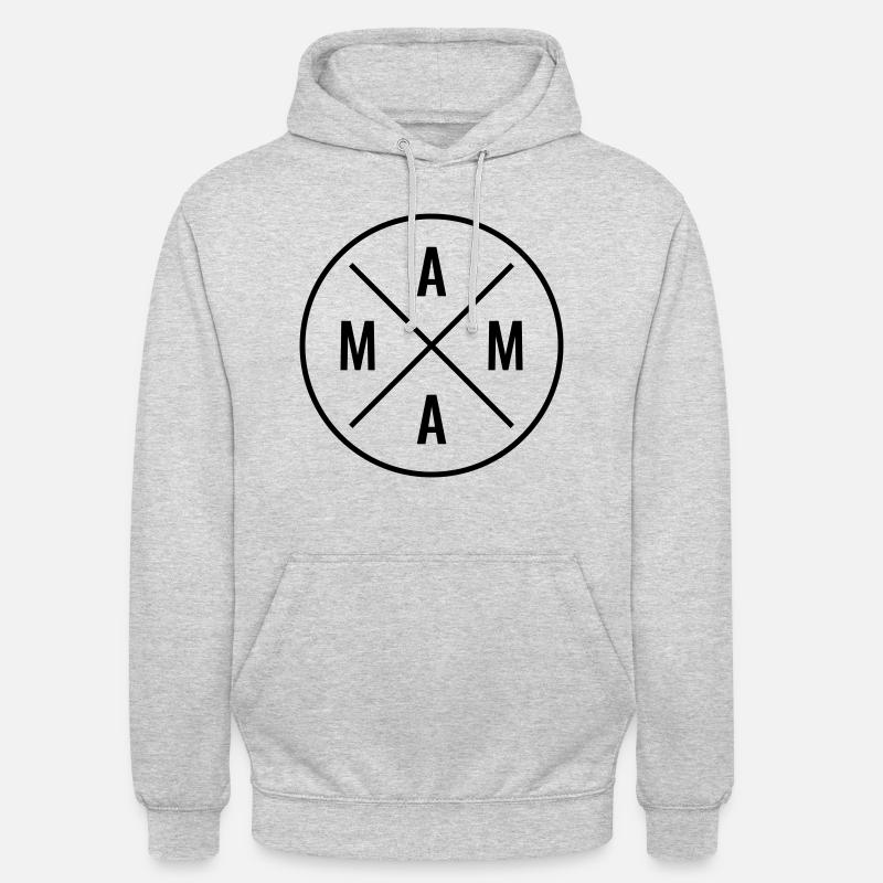 MAMA Mutter Muttertag Weihnachten Geburtstag Mama - Unisex Hoodie - Hellgrau meliert