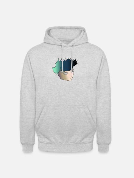 Anime boy with green hair - Unisex Hoodie - light heather grey