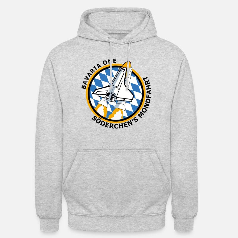 Bavaria One - Söderchen’s Mondfahrt - Sweat-shirt à capuche unisexe - gris clair chiné
