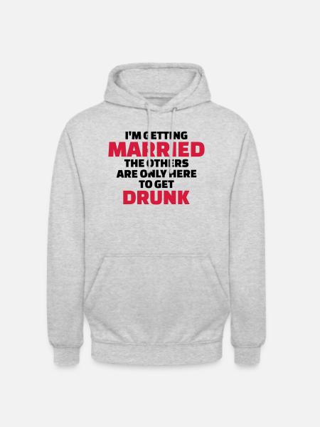 I’m getting married - Unisex Hoodie - light heather grey