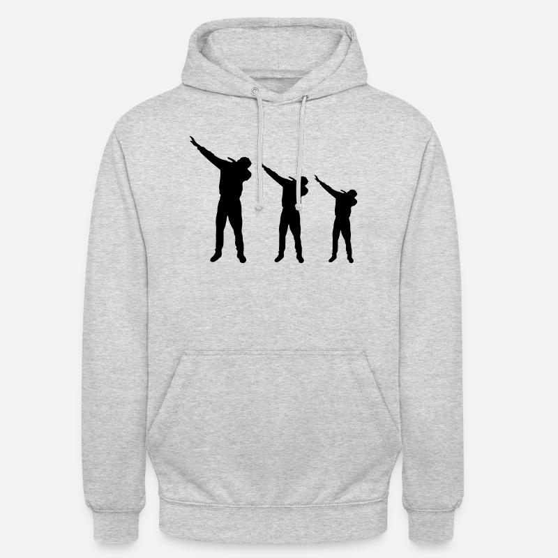 dabbing design - Unisex Hoodie - Hellgrau meliert