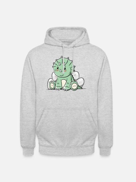 Dinosaur Triceratops - Unisex Hoodie - light heather grey