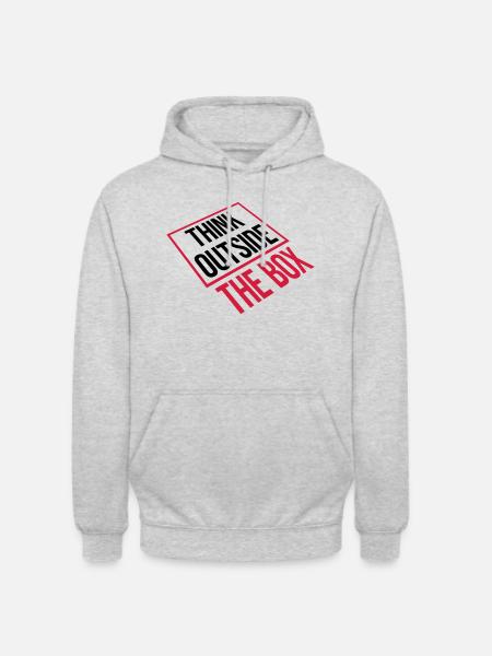 Thinking outside perspective - Unisex Hoodie - light heather grey
