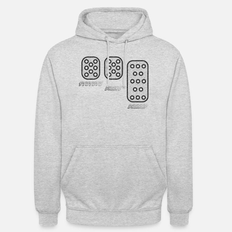 STUTUTU - Pression de suralimentation - Sweat-shirt à capuche unisexe - gris clair chiné
