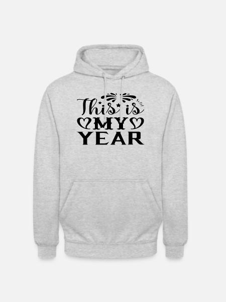 This is my Year - Unisex Hoodie - light heather grey