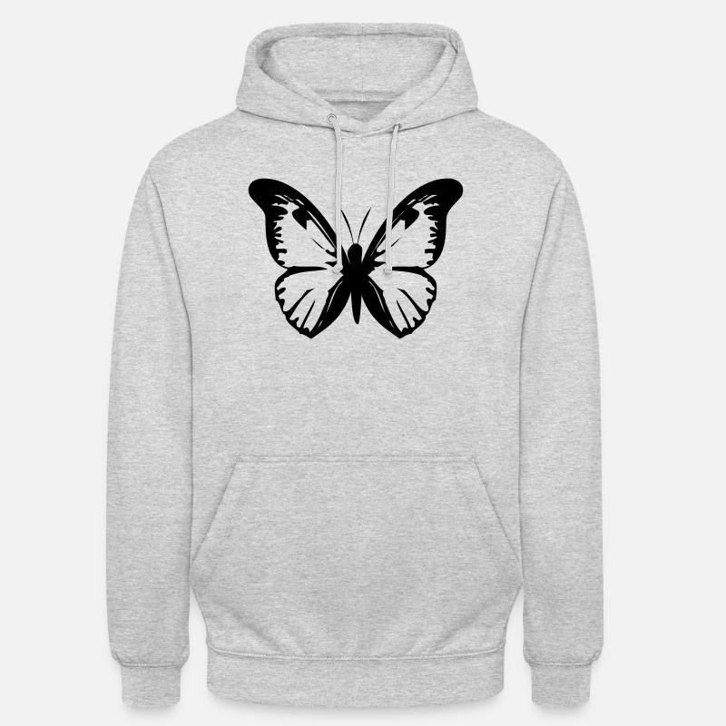 Schmetterling - Sweat-shirt à capuche unisexe - gris clair chiné