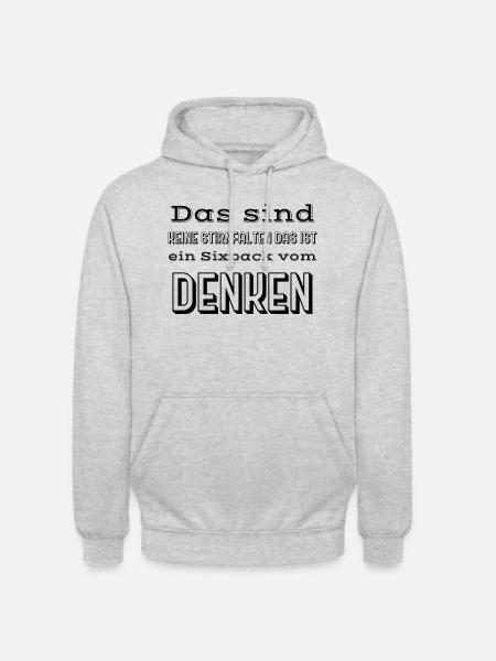 Thought Wrinkles Sayings - Unisex Hoodie - light heather grey