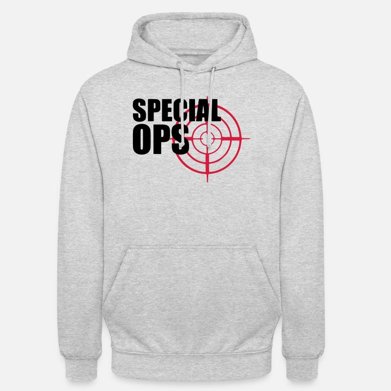 Special Ops réticule - Sweat-shirt à capuche unisexe - gris clair chiné