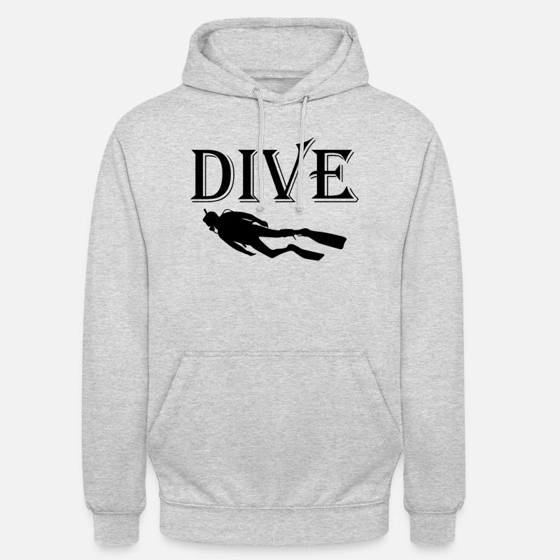 Diving Dive Dive - Unisex Hoodie - light heather grey