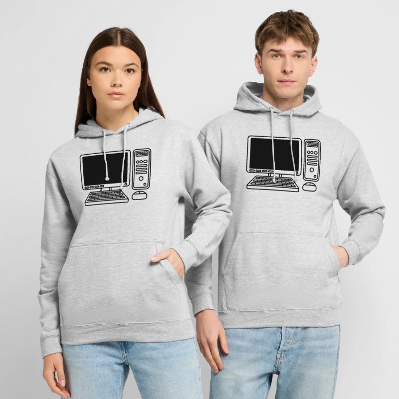 Screen Keyboard Mouse Computer Unisex Hoodie