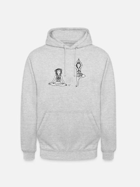 Die Hüterin der Kinder- Bewegung - Unisex Hoodie - Hellgrau meliert