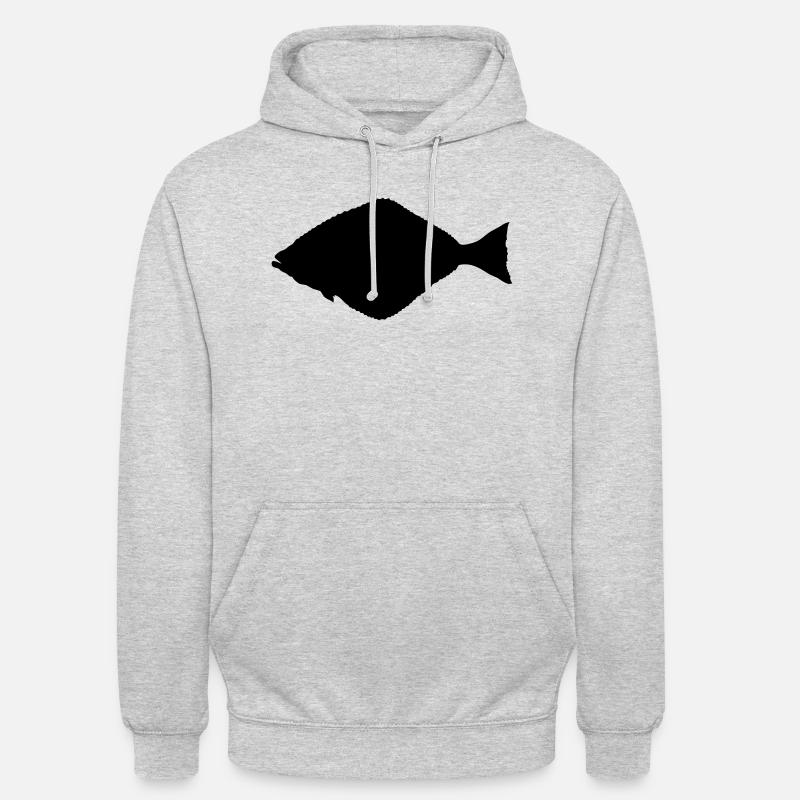 Heilbutt - Unisex Hoodie - Hellgrau meliert
