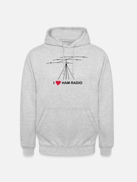 ham_radio - Unisex Hoodie - Hellgrau meliert