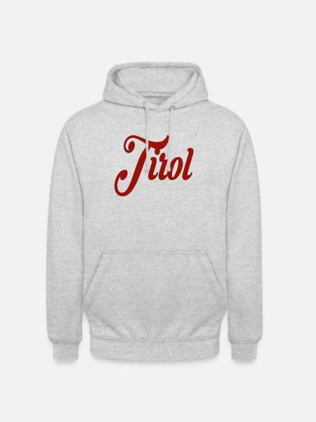 Tirol - Unisex Hoodie - Hellgrau meliert