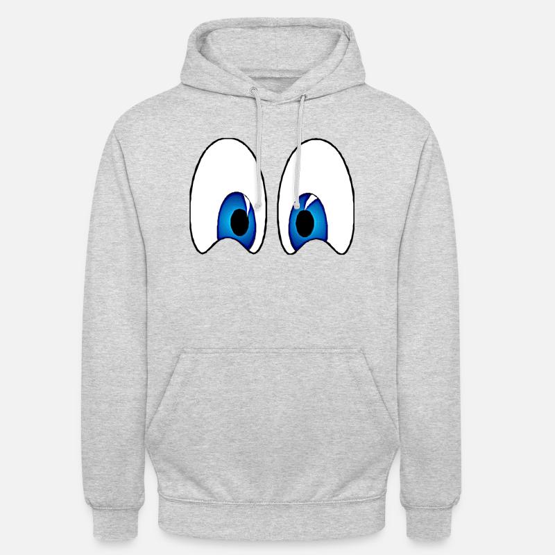 Occhi 4 - Felpa con cappuccio unisex - grigio chiaro melange