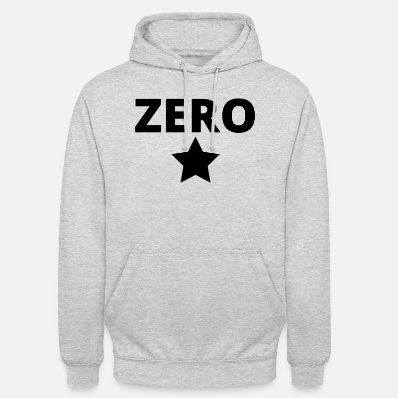 Zéro - Sweat-shirt à capuche unisexe - gris clair chiné