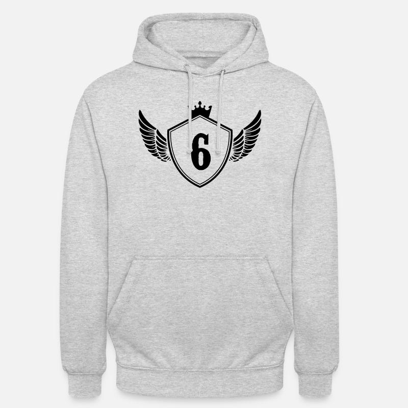Armoiries 6 - Sweat-shirt à capuche unisexe - gris clair chiné