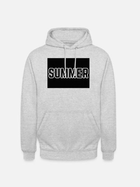 SUMMER - Unisex Hoodie - Hellgrau meliert