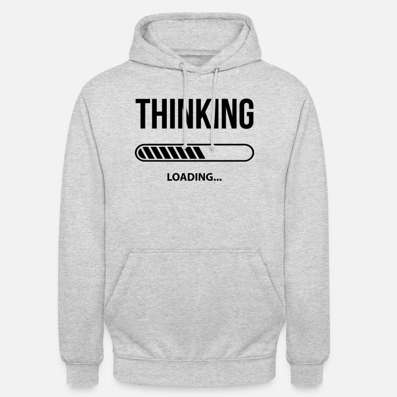 Thinking Loading - Unisex Hoodie - light heather grey