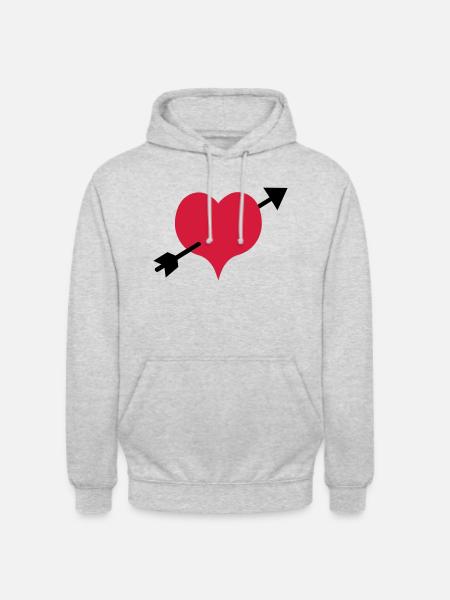 arrow - Unisex Hoodie - light heather grey