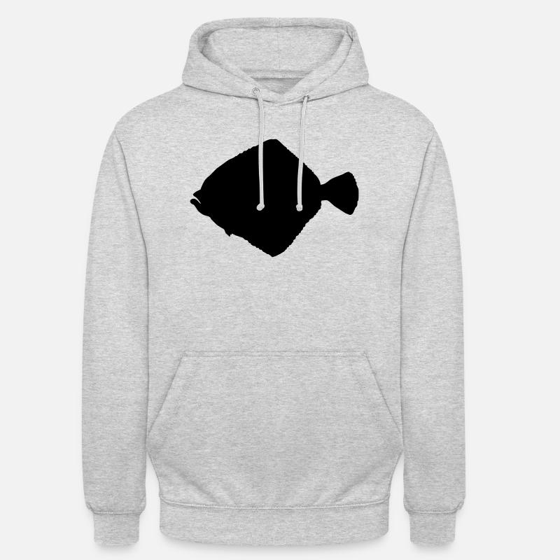turbot - Sweat-shirt à capuche unisexe - gris clair chiné