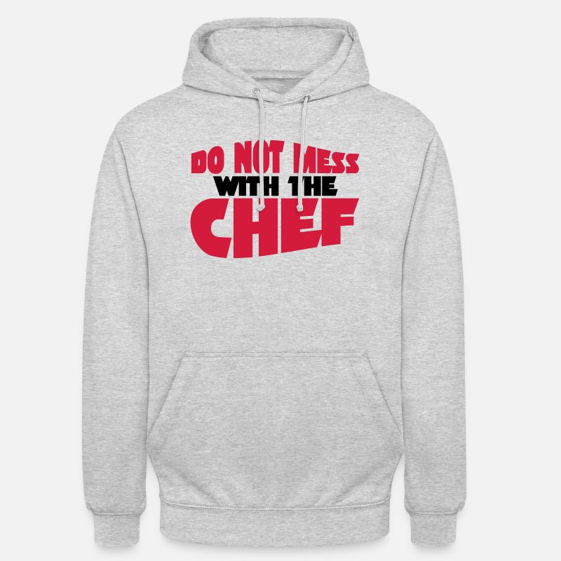 chef - Sweat-shirt à capuche unisexe - gris clair chiné