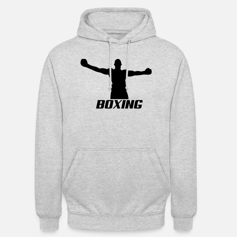 boxing1 - Unisex Hoodie - Hellgrau meliert
