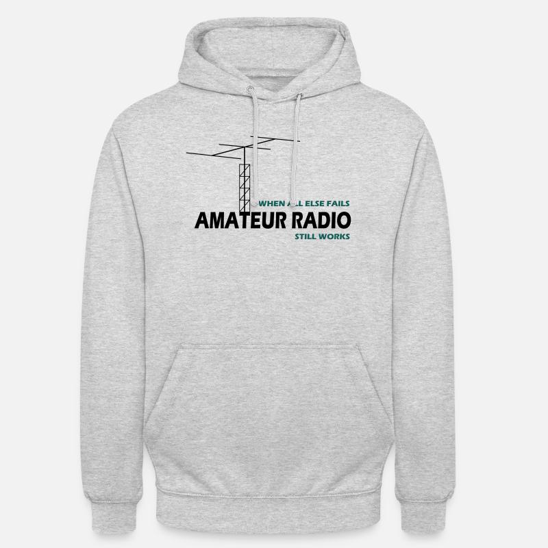 notfunk - Unisex Hoodie - Hellgrau meliert