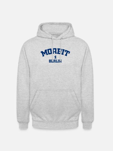 Moabit - Berlin - Deutschland - Germany - Unisex Hoodie - Hellgrau meliert