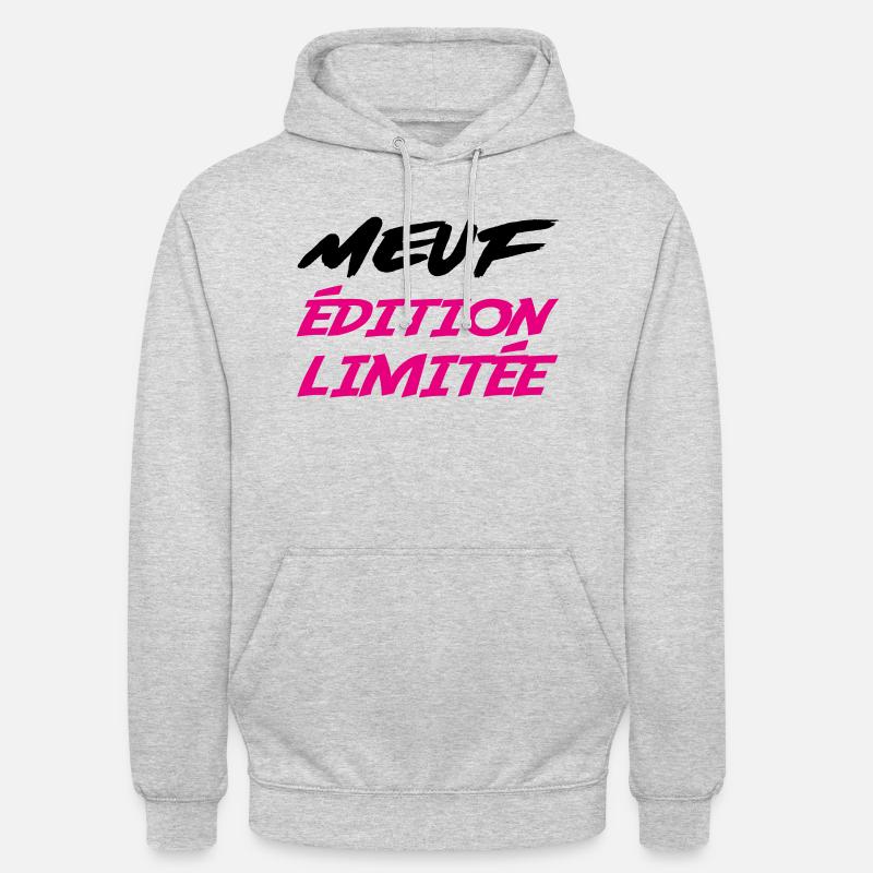 MEUF édition limitée - Sweat-shirt à capuche unisexe - gris clair chiné