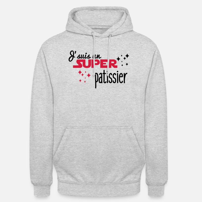 Ich bin ein großer Gebäck - Unisex Hoodie - Hellgrau meliert