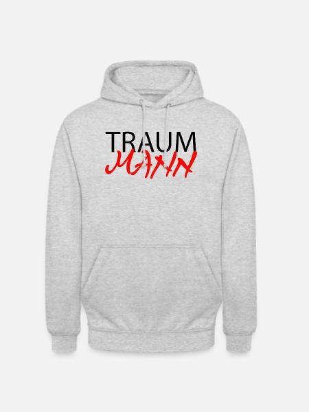 Traummann Partnerlook Geschenkidee - Unisex Hoodie - Hellgrau meliert