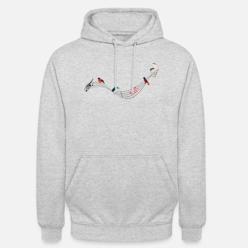 Der Klang der Stille - Unisex Hoodie - Hellgrau meliert