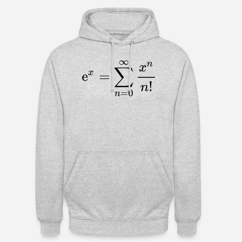 Le numéro d'Euler - Sweat-shirt à capuche unisexe - gris clair chiné