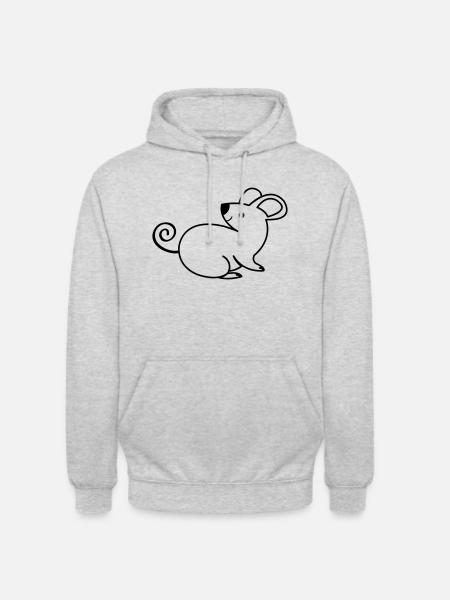 Mouse - Unisex Hoodie - light heather grey