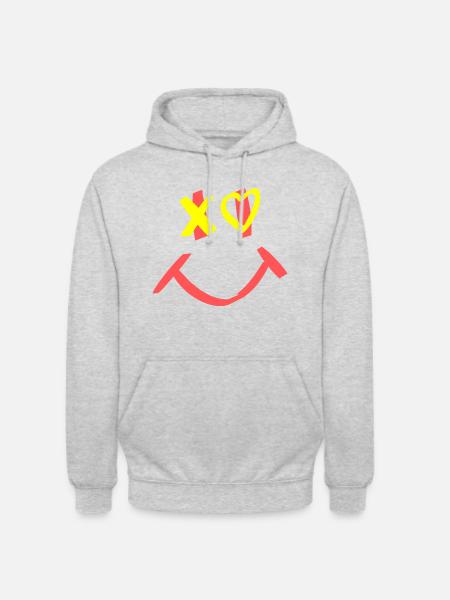 Smile - Unisex Hoodie - light heather grey