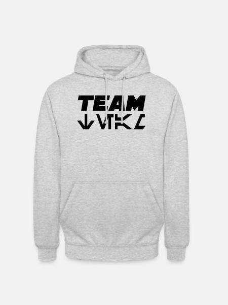 Team SW - Unisex Hoodie - Hellgrau meliert
