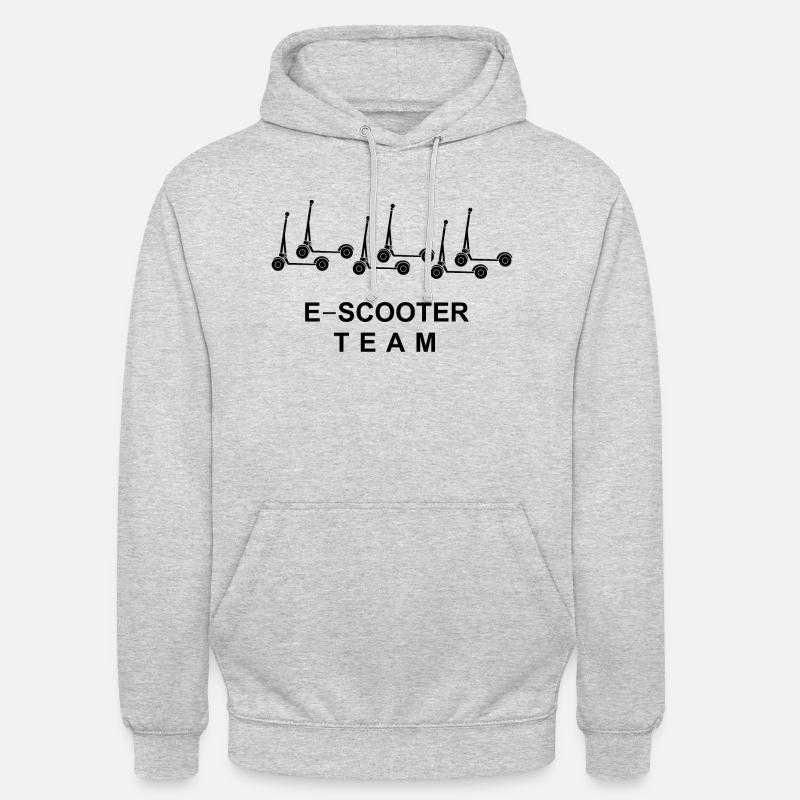 E-Scooter E-Roller Scooter - Sweat-shirt à capuche unisexe - gris clair chiné