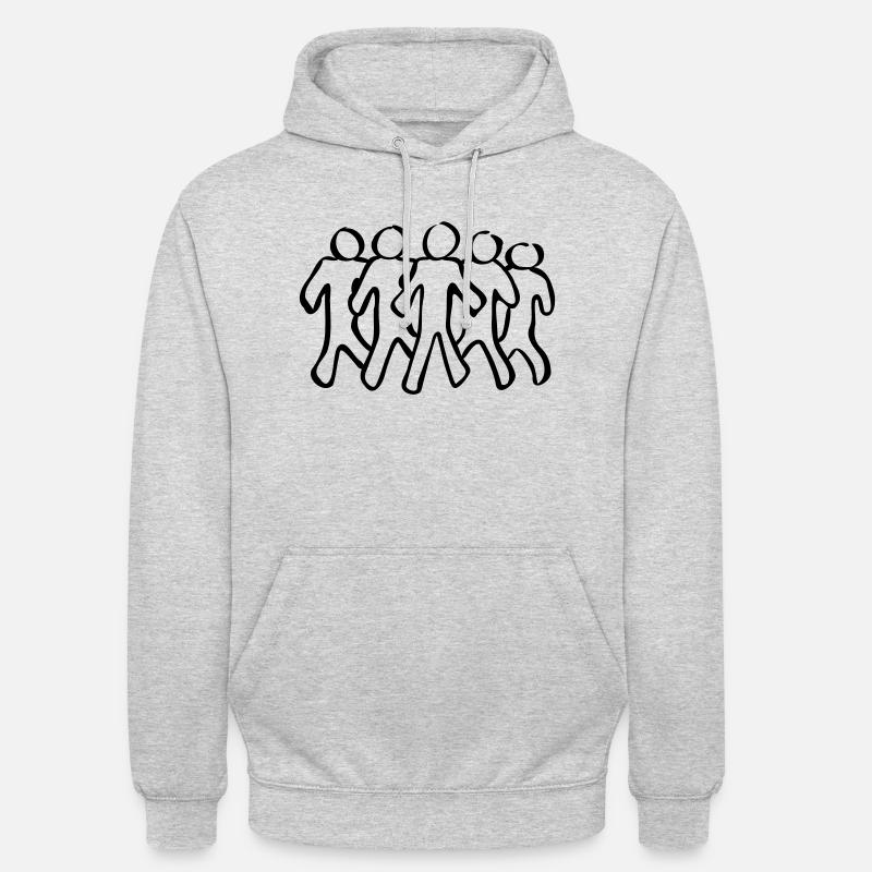 Esprit d'équipe - Sweat-shirt à capuche unisexe - gris clair chiné