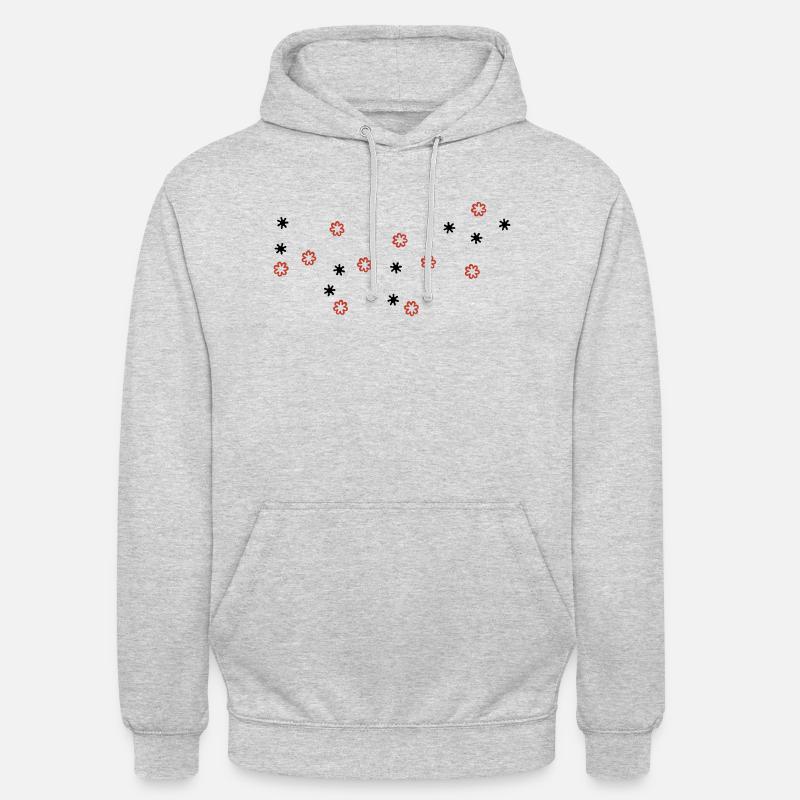blümchen - Unisex Hoodie - Hellgrau meliert