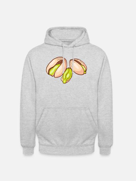 Pistachio Pistachio Pistachio Tree Nut Nuts Nut - Unisex Hoodie - light heather grey