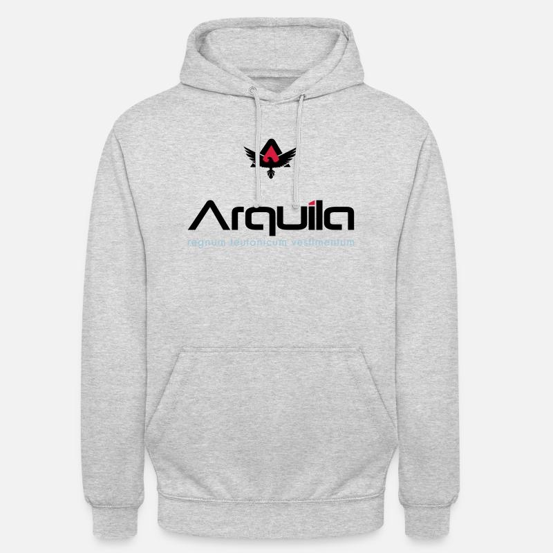 Arquila Eagle - Sweat-shirt à capuche unisexe - gris clair chiné