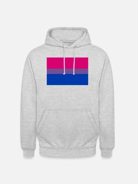 Bisexuell - Unisex Hoodie - Hellgrau meliert