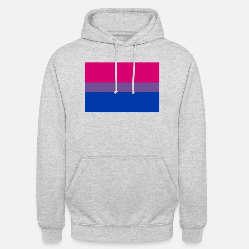 Bisexuell - Unisex Hoodie - Hellgrau meliert