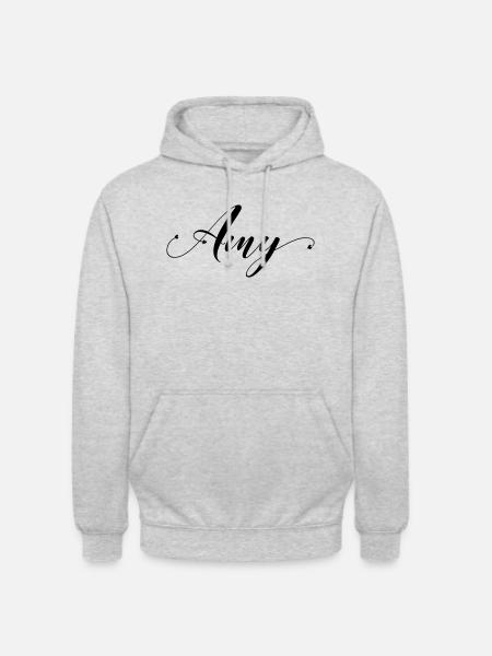 (amy) - Unisex Hoodie - Hellgrau meliert