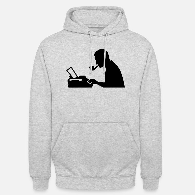 Journaliste - Sweat-shirt à capuche unisexe - gris clair chiné