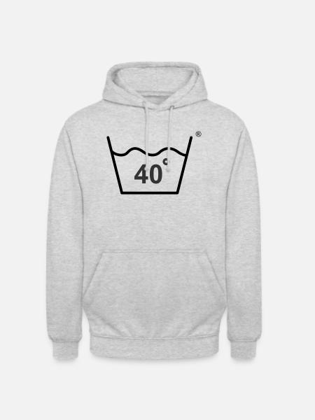 40 degrees - Unisex Hoodie - light heather grey