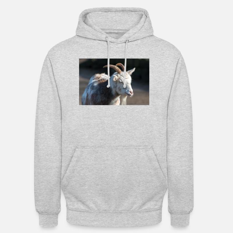 Zwergziege oder Zwergziege - Unisex Hoodie - Hellgrau meliert