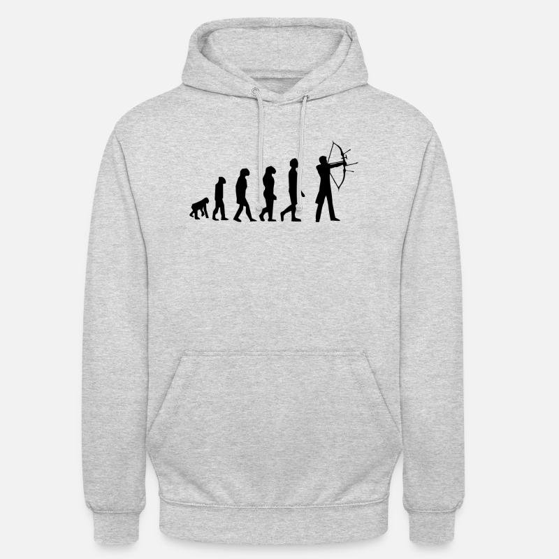 Archery evolution - Unisex Hoodie - light heather grey