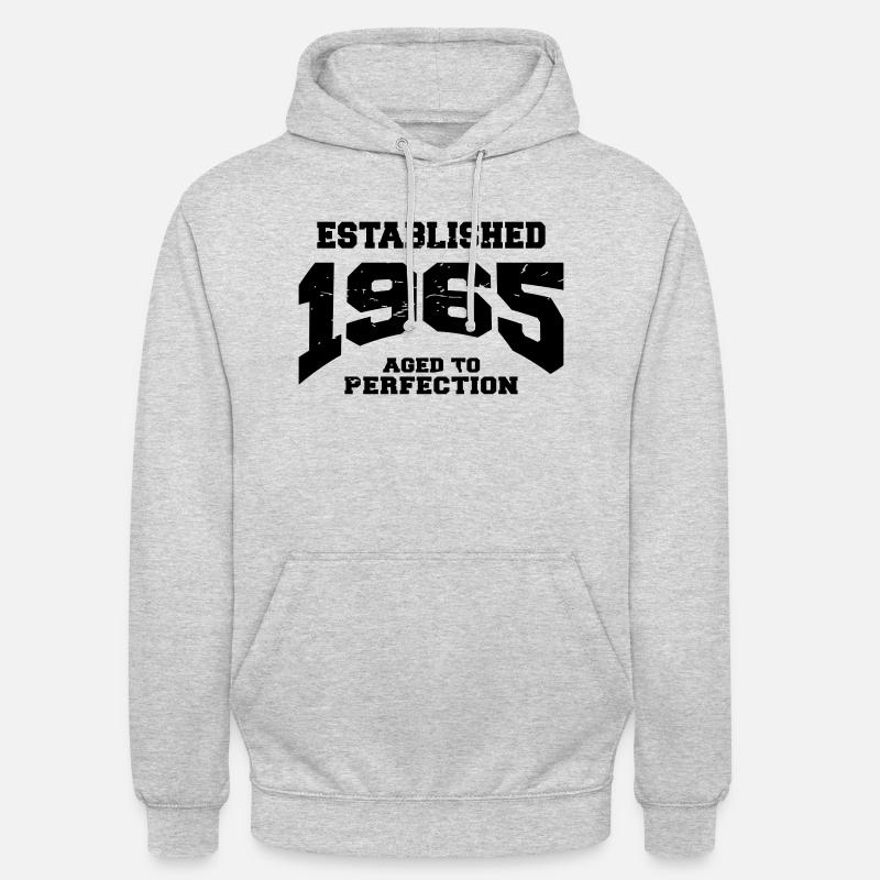 Established 1965 - Sweat-shirt à capuche unisexe - gris clair chiné
